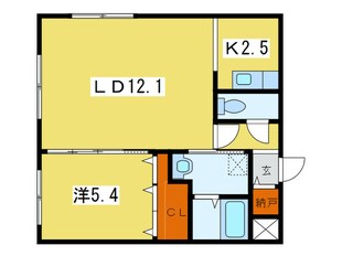 プレステージ知事公館の物件間取画像